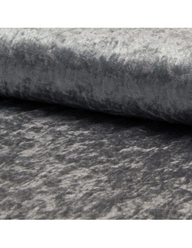 Tissus panne de velours - Gris