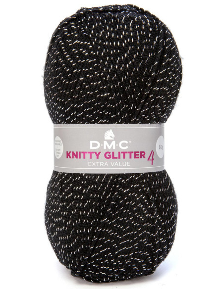 Fil à tricoter Knitty 4 Glitter DMC