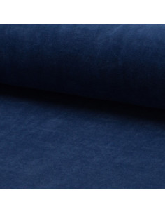 Tissus velours nicky - Bleu jeans