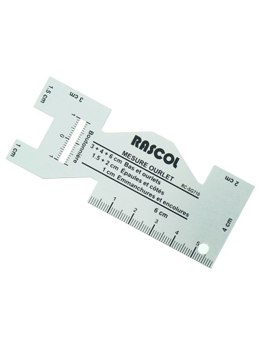 Mesure ourlet en aluminium Rascol