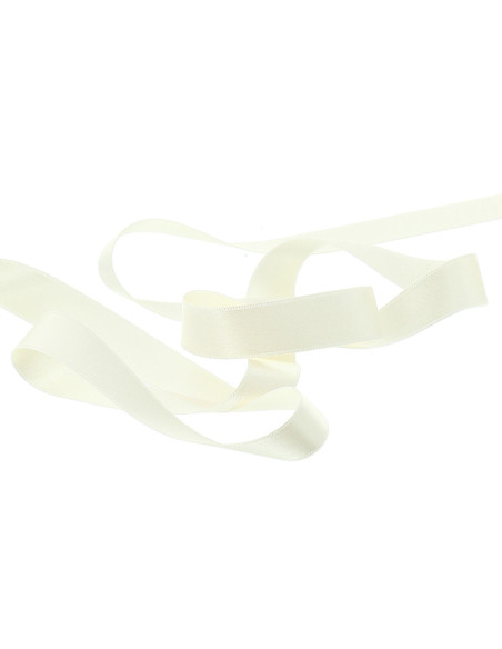 Ruban satin - Blanc cassé