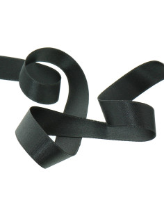 Ruban satin - Gris anthracite