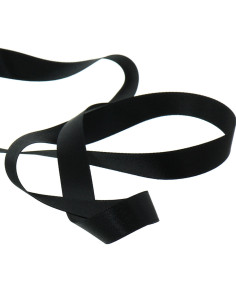 Ruban satin - Noir