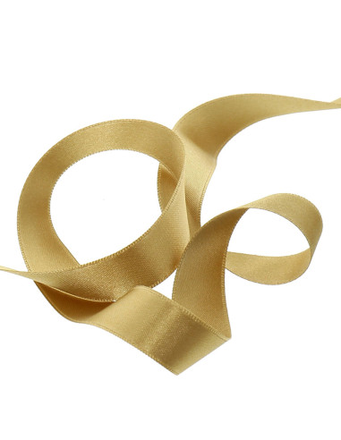 Ruban satin - Beige doré