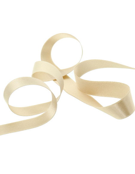 Ruban satin - Beige clair