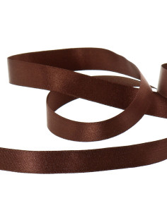 Ruban satin - Chocolat