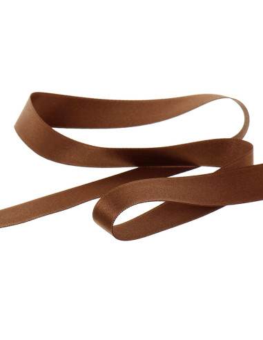 Ruban satin - Marron clair