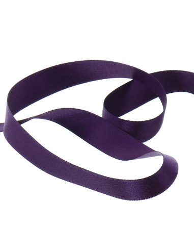 Ruban satin - Aubergine