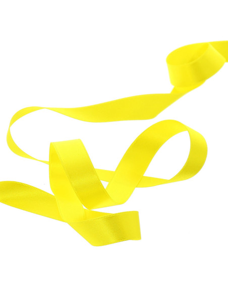 Ruban satin - Jaune citron