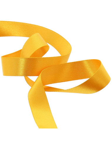 Ruban satin - Jaune orangé