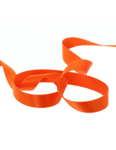 Ruban satin - Orange vif