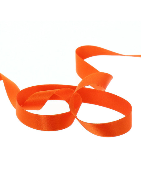 Ruban satin - Orange vif