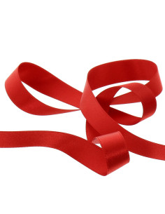 Ruban satin - Rouge sang