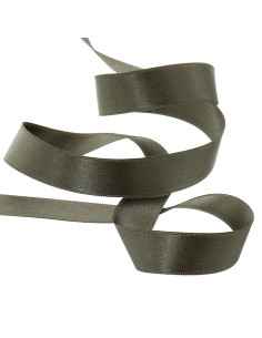 Ruban satin - Taupe foncé