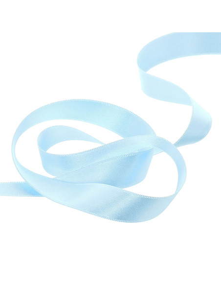 Ruban satin - Bleu layette