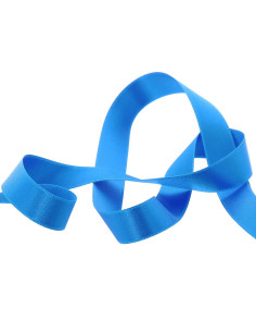 Ruban satin - Bleu lagon