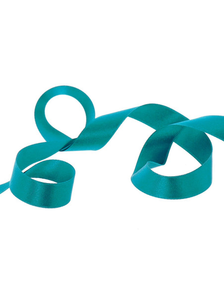 Ruban satin - Bleu pétrole