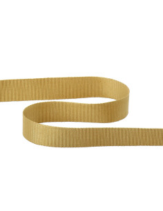 Ruban gros grain - Beige doré