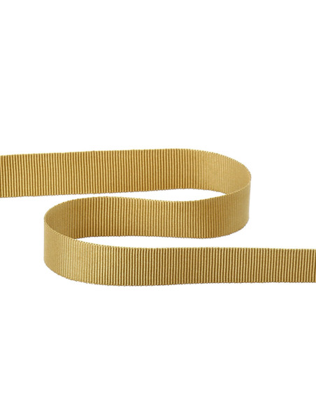 Ruban gros grain - Beige doré