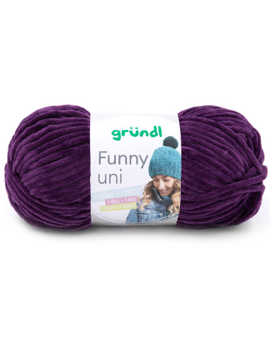 Fil chenille Funny uni Gründl