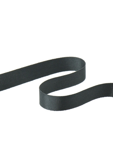 Ruban gros grain - Gris anthracite