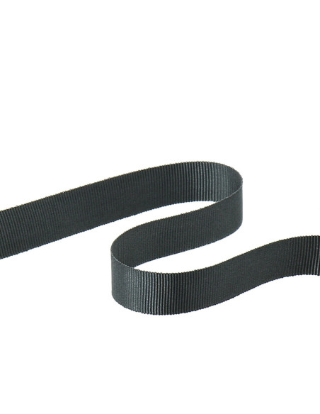 Ruban gros grain - Gris anthracite
