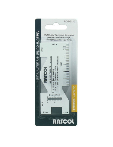 Mesure ourlet en aluminium Rascol
