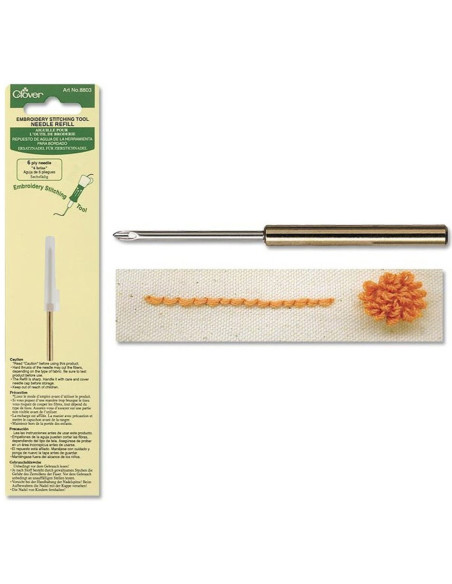 Aiguille pour l´outil de broderie pour fil n° 25 à 6 brins