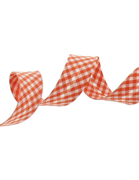 Biais vichy - Orange