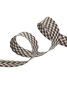 Biais vichy - Marron
