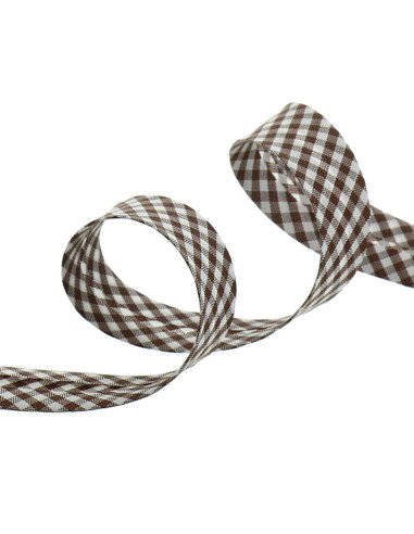 Biais vichy - Marron