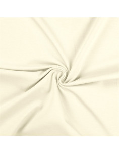 Tissu jersey coton - Écru
