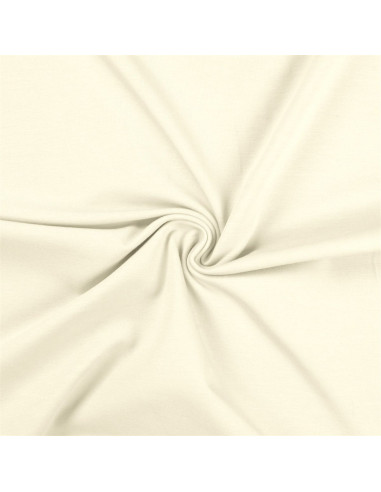Tissu jersey coton - Écru