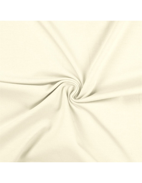 Tissu jersey coton - Écru