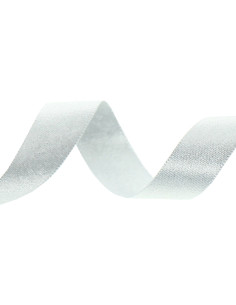 Ruban satin lurex - Argent