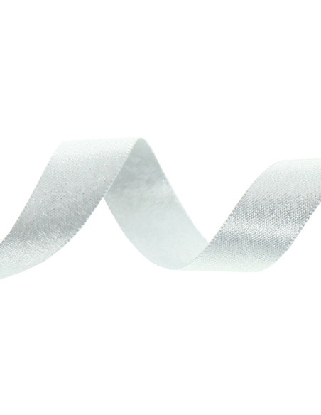 Ruban satin lurex - Argent