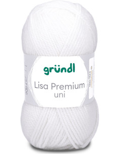 Fil à tricoter Lisa Premium uni Gründl 2
