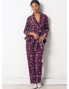 Patron de veste, peignoir, pantalon et ceinture - McCall's 7875