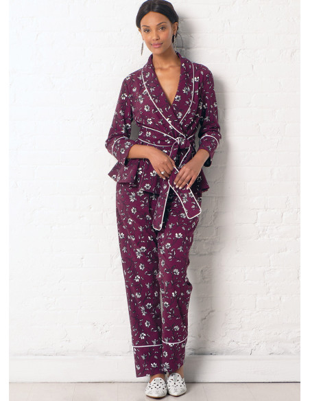 Patron de veste, peignoir, pantalon et ceinture - McCall's 7875