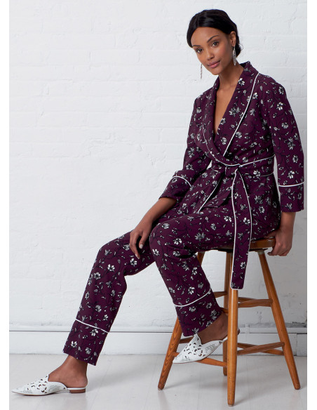 Patron de veste, peignoir, pantalon et ceinture - McCall's 7875