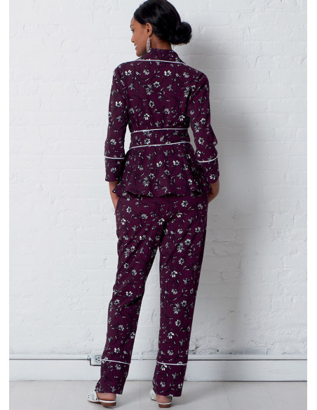 Patron de veste, peignoir, pantalon et ceinture - McCall's 7875