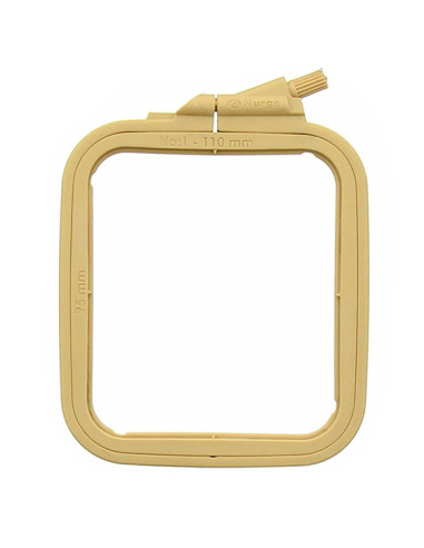 Cadre à broder plastique rectangulaire coloré