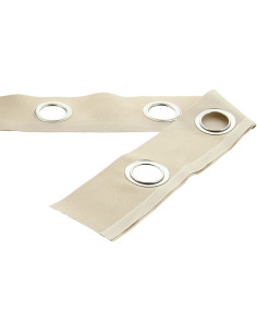 Bande à oeillets argent mat - Mastic