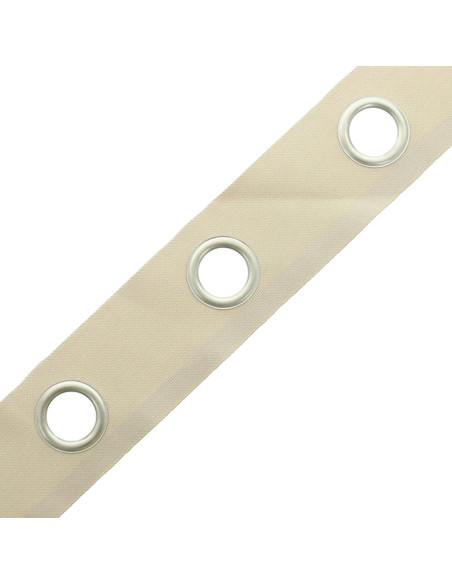 Bande à oeillets argent mat - Mastic