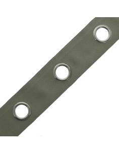 Bande à oeillets canon de fusil - Gris kaki 2