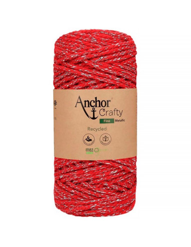 Coton macramé recyclé Crafty Fine Métallic Anchor