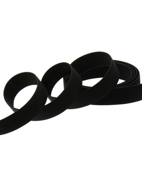 Élastique maille bracelet noir