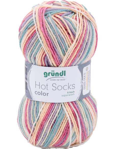 Laine à chaussettes Hot Socks color Gründl