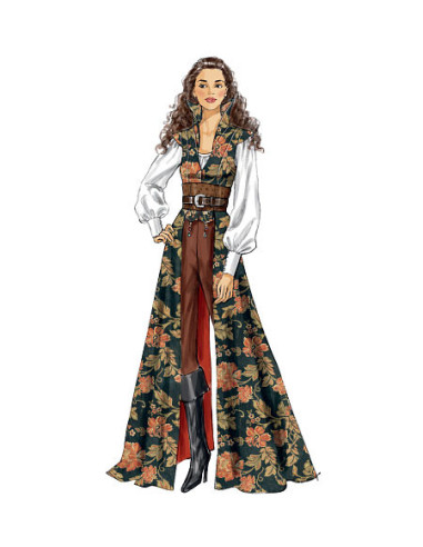 Patron de manteaux, hauts, corset et ceinture - McCall's 6819