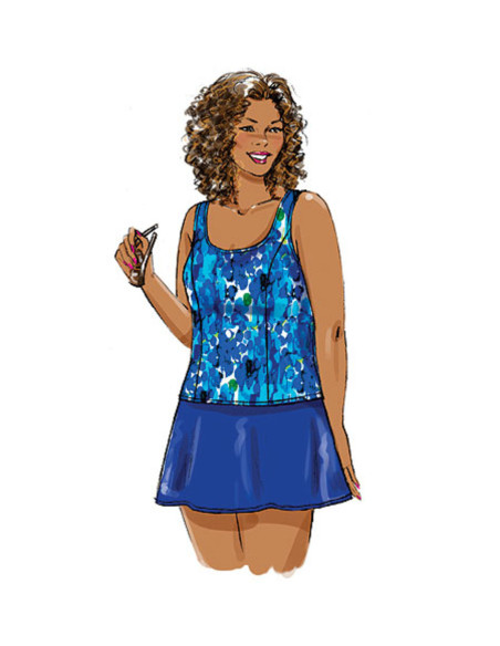 Patron de paréo, haut, robe, maillot de bain, jupe - Butterick 5795